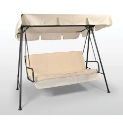 Dondolo da giardino 3 posti Twist 197x110 x154 cm