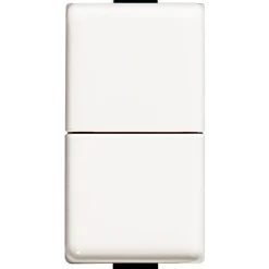 Doppio pulsante unipolare interbloccato BTicino Matix 10 A 250 V ac 1 mod bianco