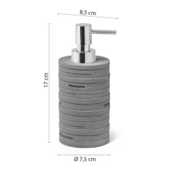 Dosasapone bagno Helen in resina 270 ml grigio