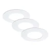 Faretti da incasso LED Flat In bianco Ø 8,5cm 5W 3 pz
