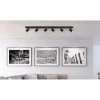 Faretto Globo Robby a 6 luci nero opaco 1150x60x120 mm