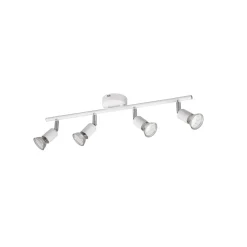 Faretto 4 luci Paris L 50 cm bianco