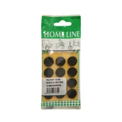 Feltrini autoadesivi Ø 18 mm marroni busta da 24 pezzi