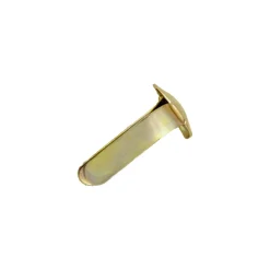 Ferma campioni acciaio ottonato 32 mm 8 pz
