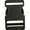 Fibbia nero a clips nylon per cinghia da 30 mm