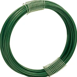 Filo di ferro rivestito in plastica a matassa 9 m verde