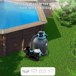 Filtro a sabbia da 4m³/h senza prefiltro