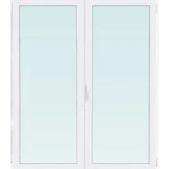 Finestra 2 ante 100 cm x 120 cm destra bianca