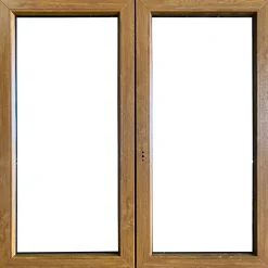 Finestra 2 ante dx pvc color legno 140x140 cm