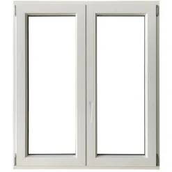 Finestra 2 ante dx pvc 140x120 cm