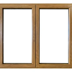 Finestra 2 ante sx pvc color legno 120x140 cm