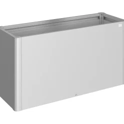 Fioriera da esterno Biohort Belvedere Maxi argento metallizzato 77x152x53 cm
