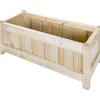 Fioriera da esterno Casual in legno naturale 80x36 cm