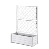 Fioriera da esterno con grigliato Stefanplast plastica Bianco 100x43x142 cm