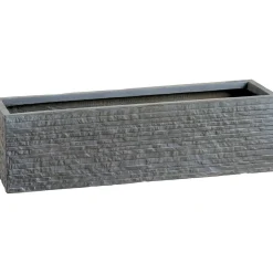 Fioriera da esterno OBI Valsonne in fibreclay antracite 79,5x29x29 cm