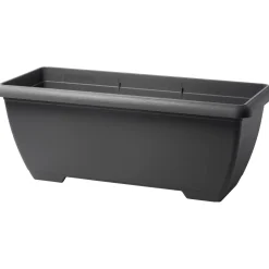 Fioriera da esterno Terrae Maxi in plastica grigio fumo 60x30x29 cm