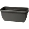 Fioriera da esterno Unica in plastica Grigio Fumo Light 100x43x38 cm