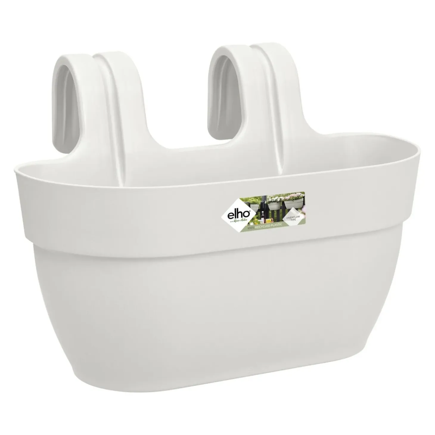 Fioriera Elho Vibia Campana 36x24x26 cm bianco seta tg M