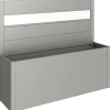Fioriera frangivista Belvedere Biohort con vetro acrilico 200 cm Gri quarz met
