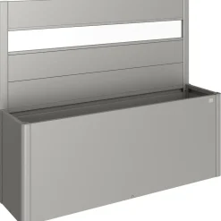 Fioriera frangivista Belvedere Biohort con vetro acrilico 200 cm Gri quarz met