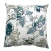 Fodera per cuscino fantasia floreale blu/verde 50x50 cm