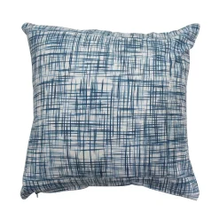 Fodera per cuscino fantasia geometrica blu scuro 40x40 cm