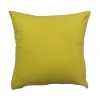 Fodera per cuscino tinta unita giallo 40x40 cm