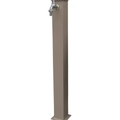 Fontana da giardino Manchester in metallo tortora H 85 cm