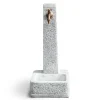 Fontana da giardino Vedovella Vicenza in cemento grigio H 66 cm