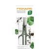Forbici per piante Fiskars con supporto verde
