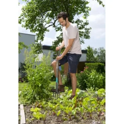 Forca a 4 denti Gardena NatureLine L 113 cm manico in legno