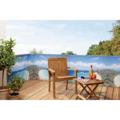 Frangivista da balcone 500x90 cm tema Mare del Sud