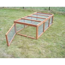 Gabbia per conigli in legno di abete 180x90x48 cm