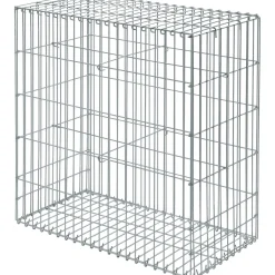 Gabbione in ferro decorativo e contenitivo 100x40x25 cm