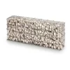 Gabbione in metallo decorativo e contenitivo 100x25x100 cm