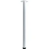 Gamba da tavolo con piastra di montaggio Hettich Ø 60 x H 900 mm bianco