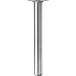Gamba da tavolo con piastra di montaggio in acciaio inox Ø 30 x H 300 mm