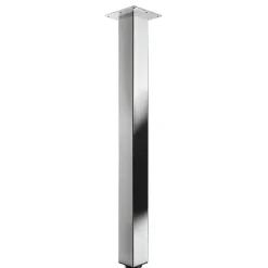 Gamba da tavolo con piastra montaggio in acciaio inox Hettich 60x60x700 mm