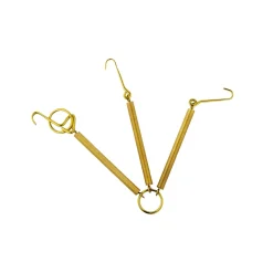 Gancio a molla per piatto ottone 260-340 mm 1 pz