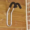 Gancio bici muro da manubrio doppio rivestito Ø 20 mm