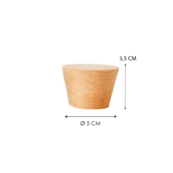 Gancio in legno di faggio diametro 4,8 cm