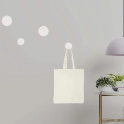 Gancio in poliresina rotondo colore bianco diametro 5 cm