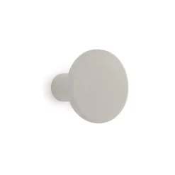 Gancio in poliresina rotondo colore grigio diametro 8 cm