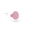 Gancio in poliresina rotondo colore rosa diametro 5 cm