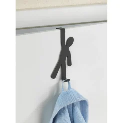 Gancio porta asciugamani Wenko Boy acciaio nero