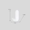 Gancio 1 posto in alluminio bianco L 3 x H 8 x P 4 cm