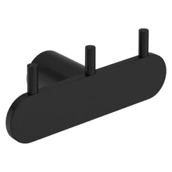 Gancio triplo acciaio 304 montaggio scomparsa Limonar 44 mm nero opaco