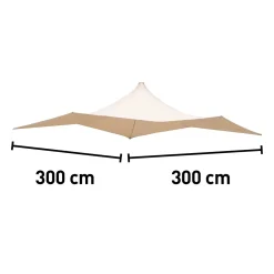 Gazebo in acciaio e poliestere Galata 300x300x320 cm