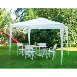 Gazebo in ferro e poliestere 300x300 cm