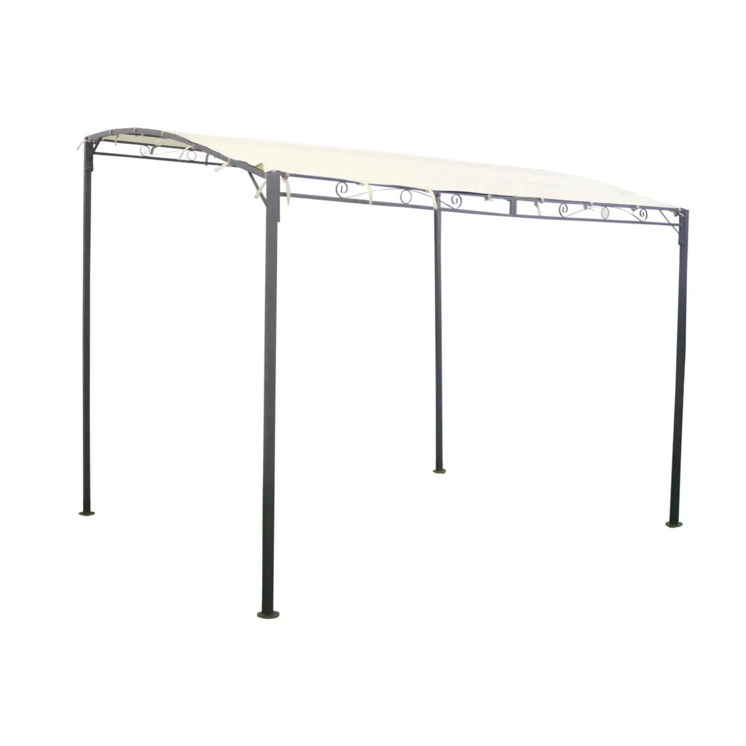 Gazebo pergola in acciaio e poliestere 240x300x250 cm